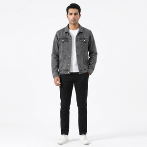 <b>Denim</b> <b>Jackets</b> for Men With Full Customization <b>Custom</b> Sport Style Men's Jeans <b>Jacket</b> for Outdoor Wear - Product Image 1