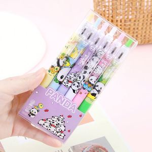 Bolígrafo de Gel de Tinta Negra con Clip Retráctil, Diseño de Dibujos Animados, 6 Piezas, Punta ST de 0.5mm, Agarre Suave, en Caja para Venta al Por Mayor - Product Image 5