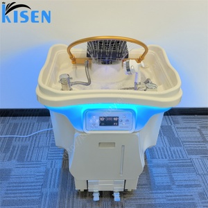 อ่างสระผมเคลื่อนที่ KISEN ปรับระดับความสูงได้ อ่างสระผมแบบพกพา ถังเก็บน้ำ 60 ลิตร อ่างสระผมแบบพกพา ดูแลสุขภาพหนังศีรษะ - Product Image 1