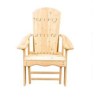 Nhà cung cấp Trung Quốc giá rẻ Patio vườn linh sam bằng gỗ adirondack ghế với pull out Ottoman - Product Image 2