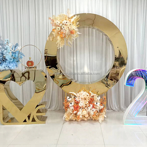 พื้นหลังวงกลมสแตนเลสสำหรับงานแต่งงานของตกแต่งงานแต่งงานการจัดงานปาร์ตี้ - Product Image 4