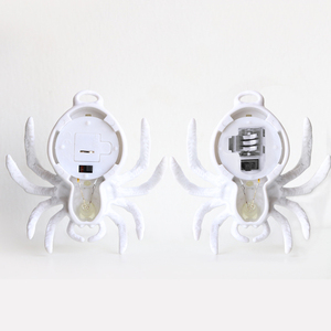 Veilleuse araignée rougeoyante à LED simulée pour décoration de fête d'Halloween Accessoire d'atmosphère de terreur - Product Image 5