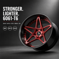 Jantes forgées 3 pièces Maroon 5-Y 20x10 5x114.3 ET30 6061 T6 personnalisées à déport profond pour Mazda
