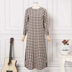 <span class=keywords><strong>Alharamain</strong></span> Jubah, Túnica Musulmana India, Caftán de Moda, Vestido Formal de Manga Larga para Mujer, Cuello Redondo y Tallas Grandes para Primavera - Product Image 4