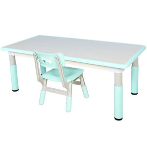 Set tavolo e sedia da studio per bambini Feelbaby plastica legno moderno 10 Set tavolo e sedia con altezza regolabile per <span class=keywords><strong>Classro</strong></span> 1-10 anni - Product Image 4