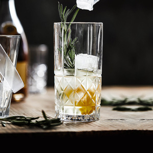 Cristalería Hxglass Hotsale 12oz Vasos Lanza de Odín Patrón <span class=keywords><strong>Highball</strong></span> Glass Café Whisky Vino Beber Vasos - Product Image 3