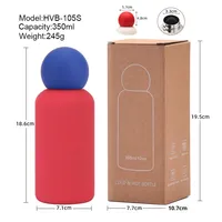 Service après-vente professionnel, bouteille d'eau isotherme réutilisable en acier inoxydable 316, 350 ml, pour enfants, couleur unie, sport de plein air, vente en gros