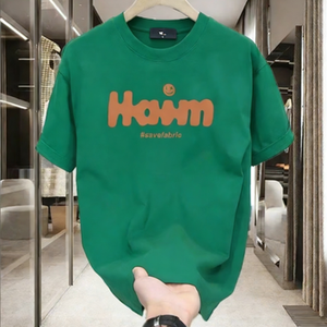 Camiseta <span class=keywords><strong>Haim</strong></span> Retro con letras para hombre, estilo hip hop, de algodón, manga corta, estilo urbano, con estampado gráfico, informal. - Product Image 5