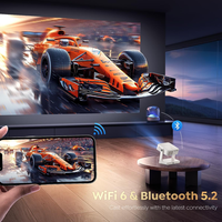 Projecteur intelligent mondial Android9 4K WIFI Android Auto Keystone 1080P Home Cinéma Projecteur portable extérieur