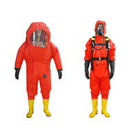Hochleistungs-Chemikalienschutzanzug aus Gummi mit Gesichtsmaske für den Einsatz bei Chemikalienunfällen