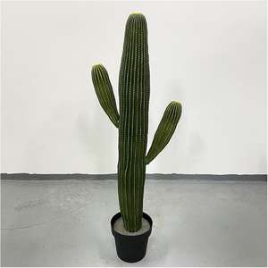 Cactus artificiel en PU de qualité supérieure, écologique, grand modèle, vert, haute simulation, plante décorative esthétique pour la remise des diplômes et la maison - Product Image 6
