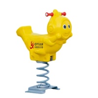 Cheval à Bascule d'Extérieur Qiyuan QY002 pour Bébés et Enfants, Sûr et Sain, en Plastique PE Coloré, Porteur à Ressort pour Enfants, Capacité 100kg