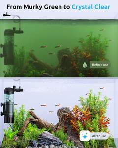 SEAOURA SR-701S Hang-on-back externe <span class=keywords><strong>aquarium</strong></span> bovenfilter sponsfilter pomp voor zoutwater en zoetwater <span class=keywords><strong>aquarium</strong></span> - Product Image 2