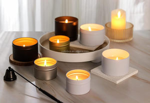 Bán buôn tùy chỉnh 8oz nến thơm tins rỗng trang trí nến tròn Lọ nến hộp thiếc Lon thiếc - Product Image 6