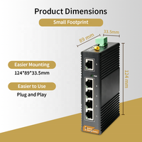 Nouvel Arrivage 2026 SH LINK SH-G005-P Commutateur Réseau Ethernet Industriel 5 Ports 100M 1Gbps IP40 Sans Ventilateur -40°C~85°C pour le Secteur des Trajets Routiers