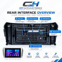 Pour TOYOTA INNOVA 2015-2017 Électronique automobile Multimédia vidéo BT WIFI GPS 2Din 9'' Lecteur Android pour voiture Volant à gauche