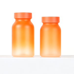 Botella de Vidrio de Grado Alimenticio de 120 ml y 150 ml con Color Degradado Esmerilado Personalizado y Color de Tapa Personalizado, Admite Personalización - Product Image 3