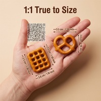 Breloques Réalistes pour Bijoux DIY, Décorations Esthétiques Kawaii pour Scrapbooking, Cabochons Miniatures en Forme de Pretzels pour Artisanat