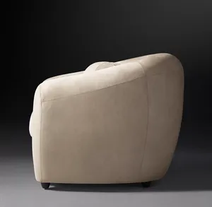 Juegos de Muebles de Sala de Estar de Lujo de Alta Gama, Diseño Moderno, Silla de Cuero Sylvain Personalizada - Product Image 3