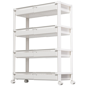 <b>Kitchen</b> <b>Storage</b> Rack 3 Tier Portable Plastic Shelving <b>Unit</b> <b>For</b> Condiments Cabinet Countertop Stovetop Organization - Product Image 5