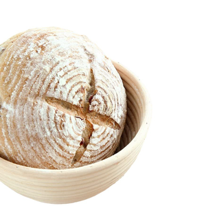 Cesta redonda para fermentar pan con forro <span class=keywords><strong>de</strong></span> tela, la tazón ideal para masa <span class=keywords><strong>de</strong></span> pan <span class=keywords><strong>de</strong></span> levadura y masa <span class=keywords><strong>de</strong></span> pan <span class=keywords><strong>de</strong></span> panadería. - Product Image 5