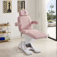 Table de massage rose moderne, lit de spa cosmétique, lit de massage électrique à 3/4 moteurs, salon de beauté, lit de massage