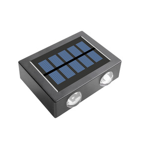 Lámpara Solar de Pared para Exteriores, 100x75x30mm, LED, Cuadrada, de Aluminio, para Jardín, Camino, Terraza - Product Image 3