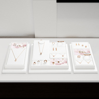 FANXI luxe bijoux boucles d'oreilles étagère anneau affichage bijoux affichage accessoires comptoir fenêtre affichage ornements ensemble support