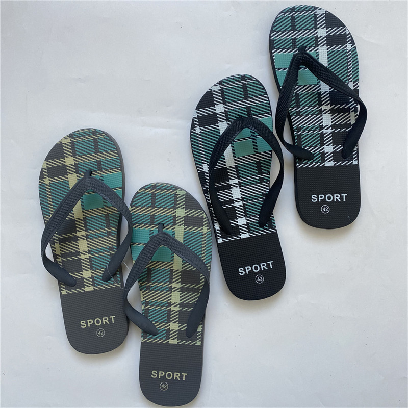 Summer Printing Filpflops Non-slip Korean Style PE PVC Men Filp Flops Slippers
