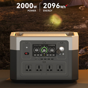 Station d'alimentation portable 2000W LiFePo4, générateur solaire, batterie lithium, prises AC/DC, prise allume-cigare - Product Image 4