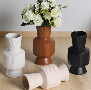 Nordic Modern Ceramic Porcelain <b>Vase</b> <b>Set</b> for Tabletop Dried Flower Arrangement Living Room Decor - Product Image 4