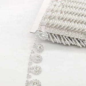 Mode une rangée ss6 ss8 Larme transfert cristal strass pierre décor baguage strass chaîne de coupe - Product Image 4