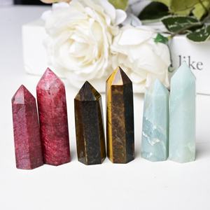 Vente en gros de cristaux naturels de guérison de haute qualité, pointes et piliers multi-matériaux pour la décoration intérieure et les cadeaux de Noël - Product Image 1