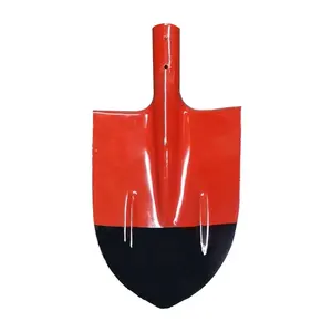 Factory Direct Sale Farm Tool Steel Red Heads Spade Shovel for Kazakhstan Market