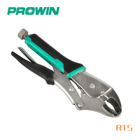 Tang Kunci Bulat 10 Inci PROWIN 11413 Pegangan Lunak Anti Selip Tang Tangan Vise Grip yang Dapat Disesuaikan