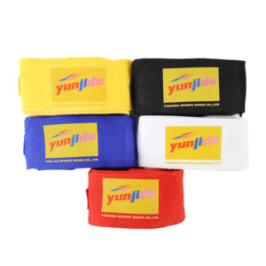 جودة عالية الأكثر مبيعًا شعار مخصص ملون مرنة الملاكمة الضمادات دعم الضمادات الملاكمة للجانبين - Product Image 5
