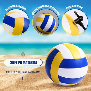 CZFIT Wholesale Volleyball Size 5 PVC Leather Soft Indoor Outdoor Volleyballs Sports Training <b>Game</b> Play Ball for Beginner, Adult - Product Image 3