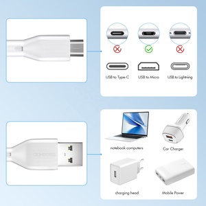 ESEEKGO G-11A Cable de Datos USB a Micro USB de 3.3FT/1M, Cable de Carga para Computadora y Dispositivos Móviles, Color Blanco - Product Image 6