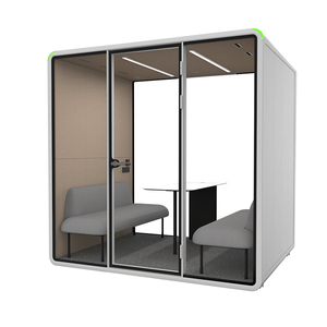 Cabine de bureau moderne insonorisée avec éclairage LED pour immeubles de bureaux - Product Image 2