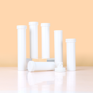 Tube rond en plastique PP de qualité alimentaire pour comprimés effervescents pharmaceutiques, conteneur de capsules médicales de vitamine C avec couvercle à ressort - Product Image 2