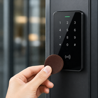 Porte-cartes ovale en cuir véritable imprimé UV personnalisé, étui fin pour système d'accès aux portes d'hôtel, cadeaux promotionnels