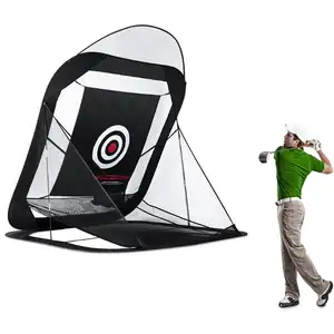 Red de práctica de Golf para interior y exterior, accesorio portátil y ligero, retorno automático de pelota