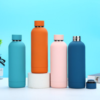 Bouteille d'eau isotherme de grande capacité en acier inoxydable SUS304 pour la randonnée et les voyages, gourde sportive américaine à petite ouverture avec poignée portable
