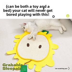 Alas gosok kucing dari <span class=keywords><strong>sisal</strong></span>, alat pengasah cakar kucing, tiang gosok kucing dari tali <span class=keywords><strong>sisal</strong></span> alami - Product Image 5