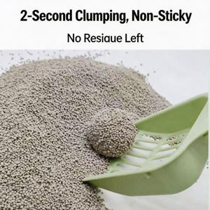 OEM BENJIE Strong Clumping Antibacterial Easy Clean Fast Absorption Bentonite <b>Starch</b> 5L Gray Spherical Cat Litter - Product Image 2