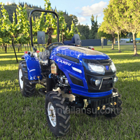 Lansu 60HP Mini tracteur diesel pour petite ferme cultivateur compact utilisé avec prise de force et sous-sol Machine agricole efficace