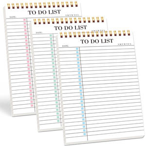 Agenda de Planificación en Inglés Portátil con Notas de Control Diarias y Semanales y Planificación de Notas Simples - Product Image 1