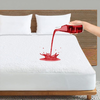 Couvre-matelas hypoallergénique 100% Serviette éponge imperméable Protège-matelas pour hôtel