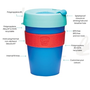 แก้วกาแฟซิลิโคนกันความร้อนขนาด 450 มล. แก้วเครื่องดื่มพลาสติกทนความร้อน - Product Image 6