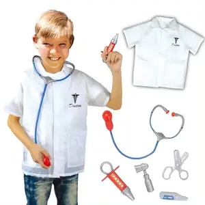Çocuklar taklit ve doktor seti aile doktor oyunu set oynamak için yaş 3 + giyinmek rol oynamak
